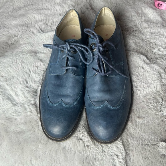Kicker’s Light Blue Leather Stitching Men’s Lace Up Oxford Shoes Size 10 *Flaw* - Picture 3 of 15